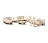 Garden Sofa Set 12 Piece Outdoor Sofa Set Corner Sofa Solid Wood Pine vidaXL