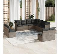 Garden Sofa Set 12 Piece with Cushions Outdoor Sofa Set Poly Rattan vidaXL