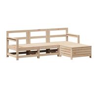 Garden Sofa Set 4 Piece Outdoor Sofa Set Corner Sofa Solid Wood Pine vidaXL