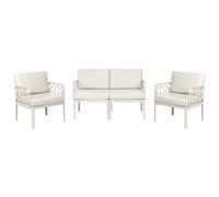 Beliani Garden Sofa Set 4 Seater Eriche Light Beige
