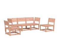 Garden Sofa Set 5 Piece Outdoor Sofa Set Corner Sofa Solid Wood Pine vidaXL