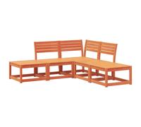 Garden Sofa Set 5 Piece Outdoor Sofa Set Corner Sofa Solid Wood Pine vidaXL