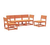 Garden Sofa Set 5 Piece Outdoor Sofa Set Corner Sofa Solid Wood Pine vidaXL