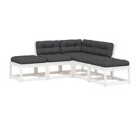 Garden Sofa Set 5 Piece Outdoor Sofa Set Corner Sofa Solid Wood Pine vidaXL