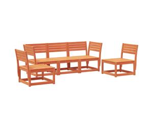 Garden Sofa Set 5 Piece Outdoor Sofa Set Corner Sofa Solid Wood Pine vidaXL
