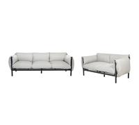 Garden Sofa Set 5 Seater ESPERIA Metal Grey