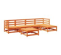 Garden Sofa Set 6 Piece Outdoor Sofa Set Corner Sofa Solid Wood Pine vidaXL
