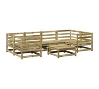 Garden Sofa Set 7 Piece Outdoor Sofa Set Corner Sofa Solid Wood Pine vidaXL