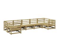 Garden Sofa Set 7 Piece Outdoor Sofa Set Corner Sofa Solid Wood Pine vidaXL