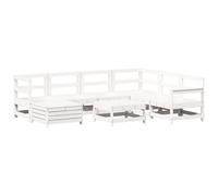 Garden Sofa Set 8 Piece Outdoor Sofa Set Corner Sofa Solid Wood Pine vidaXL