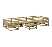 Garden Sofa Set 8 Piece Outdoor Sofa Set Corner Sofa Solid Wood Pine vidaXL