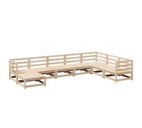Garden Sofa Set 8 Piece Outdoor Sofa Set Corner Sofa Solid Wood Pine vidaXL