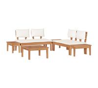 Garden Sofa Set Poly Rattan and Powder-Coated Steel Outdoor Seating vidaXL