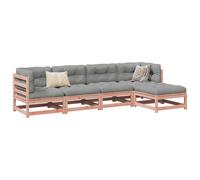 Garden sofa set Solid Douglas Fir 5pc Natural Douglas 70x70x67cm Modular Outdoor