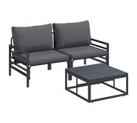 vidaXL Garden Sofa Set Anthracite Steel