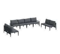 vidaXL Garden Sofa Set Anthracite Steel
