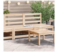 Garden sofa solid natural pine 70x70x67 cm modular slatted seat backrest 110kg