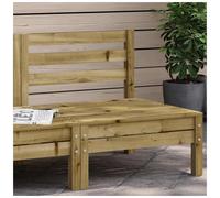 Garden sofa solid pine wood natural impregnated 63.5x63.5x62.5 cm modular corner