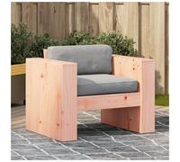 Garden sofa solid pinewood Natural Douglas 79x60x62 cm single-seat rustic patio
