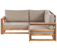 Garden Sofa TIMOR FSC® Certified Acacia Wood Light Wood Reversible 2 Seater
