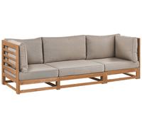 Garden Sofa TRANI FSC® Certified Acacia Wood Light Wood 3 Seater