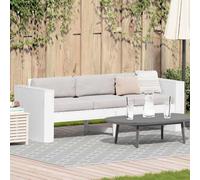 Garden Sofa White 185.5 x 60 x 62 cm Solid Pine Wood