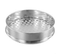 Garden Soil Sieve Mesh,20cm Diameter Round Metal Riddle,for Separating Stones Twigs from Soil Potting Compost Home Gardening Tool(Round Hole 12mm)