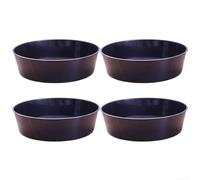 Garden Soil Sifter 4-Pack PP Plastic Drain Basket(black) | for versatile sifting and draining, leak holes for water flow, fits pots and planters, 21cm square size