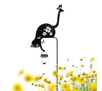 Garden Solar Lights - Cute Metal Waterproof Outdoor for Solar Powered | Decorative Lighting with Yard Decor, Pathway Driveway for Home Party Holiday Birthday Events, 45.28x14.57inch