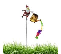 Garden Solar Lights, Decorative Watering Can Lamp, Waterproof Santa Claus Design with Sparkling LED Stream, Creates Enchanting Night Ambiance, Ideal for Backyard Pathway Terrace Porch