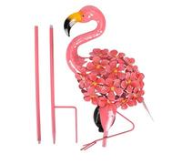 Garden Solar Lights Outdoor | Solar Powered Flamingo Stake Lights | Solar Flamingo Lawn Light Ground Plug Light | Metal Flamingo Decorative Lights, Weatherproof Pink Flamingo Lighting Ornaments