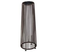 Garden Solar Lights Woven Resin Wicker Lantern Auto On/Off Solar Powered Light