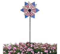 Garden Spinner | Patriotic Mills Decorations with Floor Stand, Rotating Backyard Decorations, for Garden Yard Patio Lawn Porch Flower Bed Path and Entrance