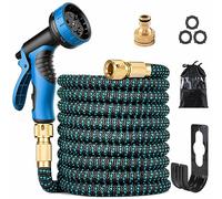 Garden Spray Gun, Foam Water Spray Gun, High Pressure Washing Tool Multifunctional Garden Hose Spray Gun with 10 Spray and Soap Dispenser, Foam Sprayer for Lawn Irrigation, Car Washing (Blue)