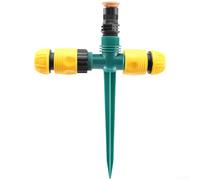Garden Sprinkler 360 Degree Rotating Automatic Lawn Irrigation System Mist Spray Pattern ABS for Small Gardens Patio Cooling 26.5cm(F)