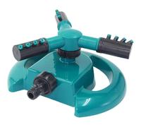 Garden sprinkler, 360-degree rotating sprinkler, 3-arm sprinkler for lawn and plants