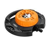 Garden sprinkler, 9 functions, with mounting pins