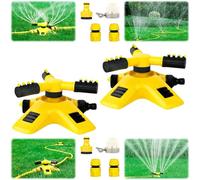 Garden Sprinkler for Lawns, 360° Rotating Lawn Water Sprinkler With 3 Adjustable Arms for Adjusting the Water Spraying Range, Automatic Watering System for Garden, Grass, Plants & Irrigation