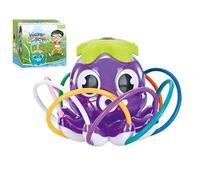 Garden Sprinkler, Octopus Shaped Outdoor Sprinkler with 8 Swing Tubes - Outdoor Toy Water Sprayer for Ages 3 and Up Boys Girls Beach