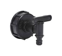 Garden Sprinkler Watering Sprayer 1 3 4 Threaded Plastic IBC Water Tank Faucet 1000l IBC to 16mm Adapter Garden Irrigation Connection Valve Water Connector with Switch Color Black
