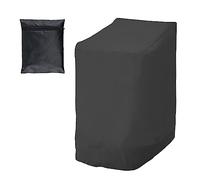 Garden Stacking Chair Covers Waterproof Heavy Duty 210D Oxford Fabric Lawn Patio Outdoor Furniture Covers, Windproof, Anti-UV Stackable Chair Cover with Storage Bag for Home Garden Furniture Protect