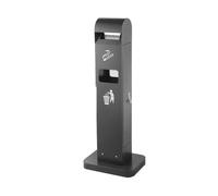 Garden Stainless Steel Ashtray with Waste can Smoking Column Elevator Public Mouth Cigarette Barrel Bin Outdoor Garbage Bin