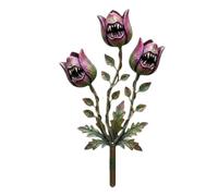 Garden Stake Carnivorous Plant Strong, Carnivorous Gothic Playful Decoration, Outdoor Metal Plants with Sturdy Construction with Extra Style, Home, Garden, Lawn, Walkways, Patios