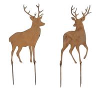 Garden Stake Christmas Rust Deer Christmas Tree Garden Decoration Rust Decoration Christmas Garden Stake Metal Elk Fir, Rusty Reindeer Rust Decoration for Christmas Decoration Garden Outdoor Patio