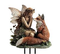 Garden Stake Decor | Flower Pot 2D Acrylic Fairy Stakes - Easy To Install Decorative Lawn Ornament for Patio Pathway Farm Living Room