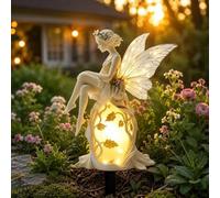 Garden Stake Enchanted Fairy, Waterproof Acrylic Yard Decor, Whimsical Glowing Lantern Ornament for Lawn & Pots