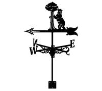Garden Stake Weather Vane,European Metal Weathervane,Practical Decorative Wind Direction Indicator for Home Outdoor,Garage,Cupola,Barn