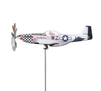 Garden Stakes - Airplane Wind Spinners For Outside, Weather Resistant Stainless Steel Aircraft Windmill |Airplane Wind Catchers Garden Ornament For Lawn Corridor Outdoor Courtyard Terrace Par