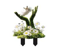 Garden Stakes in the Enchanting Forest, Acrylic Courtyard Ground Card,Potted Plant Decoration Scene Embellishment (E)