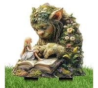 Garden Stakes in the Enchanting forests, Tree Man Fairy Statue Acrylic Garden Stake, Acrylic elfs Yard Sign, Weather-Resistant Stakes for Outdoor Patio Lawn